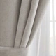 Короткі світлі однотонні штори для кухні Adagio Windows Decor у розмірах 1,4 х1,7м -2шт, щільні сірі фіранки з підхватами - изображение 2
