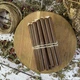 Коричневі воскові свічки 12 см (25шт) - изображение 1