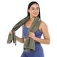 Комплект спортивных полотенец пляжные полотенца Zelart 4Monster Beach Towel Fit T-PPT Olive - изображение 5
