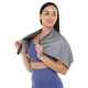 Cпортивное полотенце с чехлом Zelart 4Monster Sport Towel EDT-80 размер 80х40см Grey - изображение 3