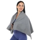 Cпортивное полотенце антибактериальное с чехлом Zelart 4Monster Towel ECT-120 размер 120х60см Grey - изображение 4