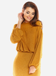 Sweter damski z bufiastymi rękawami Awama A318 106866 S/M Camel (5902360544291) - obraz 1