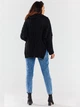 Свитер вязаный женский Awama A477 1220689 One Size Черный (5902360564923) - изображение 7