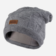 Czapka damska beanie Awama CZ05 292308 One Size Szara (5902360553705) - obraz 1