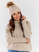 Шапка-бини женская Awama A480 1220701 One Size Beige (5902360565043) - изображение 1