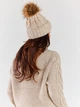 Шапка-бини женская Awama A480 1220701 One Size Beige (5902360565043) - изображение 2