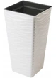 Горшок FormPlastic Sahara slim kwadro-30 белый (3950-011) - изображение 1
