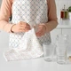 Рушник кухонний IKEA INAMARIA 4 шт синій візерунок рожевий 30х40 см 104.930.73 - зображення 4