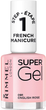 Lakier do paznokci Rimmel London Super Gel French Manicure 091 English Rose 12 ml (30121553) - obraz 1