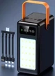 Портативний акумулятор повербанк з LED ліхтариком Viva 120000 mAh та з вбудованим кабелем Black / Power Bank 755129 - зображення 2
