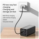 Батарея универсальная Atria 20000mAh, 65W, PD2.0, QC (WPD-65) - изображение 4