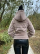 Шуба из искусственного меха шиншиллы короткая с капюшоном MNC бежевый 3920152 46 - изображение 2