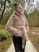 Шуба из искусственного меха шиншиллы короткая с капюшоном MNC бежевый 3920152 46 - изображение 3