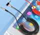 Аудио-кабель SkyDolphin SR08 Spring Wire 3.5 мм - 3.5 мм (M/M) 1 м Черный (AUX-000062) - изображение 5