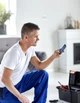 Програмований терморегулятор з Wi-Fi, сенсорним дисплеєм і датчиками температури DEVI DEVIreg Smart Black (140F1143) - зображення 4