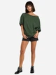 Bluza damska bez kaptura BeWear B079 87053 2XL-3XL Zielona (5903068415876) - obraz 3