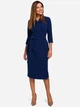 Sukienka trapezowa damska Stylove S175 91097 2XL Granatowa (5903068444494) - obraz 1
