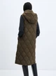 Теплый жилет удлиненный женский Mango Borrasca 57856710-37 XS Хаки (8445922353094) - изображение 2