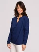Bluza damska bez kaptura elegancka BeWear B225 1130345 M Granatowa (5903887655781) - obraz 1