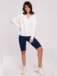 Bluza damska bez kaptura elegancka BeWear B225 1130346 XL Ecru (5903887656009) - obraz 3