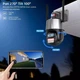 Уличная видеокамера OMG P10S 8MP 4K Wifi 8x Zoom с двойной линзой + датчик движения - изображение 3