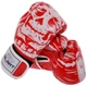 Перчатки боксерские FLEX на липучке Zelart SKULL BO-5493 (р-р 8oz, красный) - изображение 5
