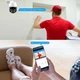 Беспроводная WiFi камера видеонаблюдения уличная поворотная с удаленным доступом, микрофоном и датчиком движения PTZ WiFi Outdoor Camera ICSEE 4MP Black/White - изображение 12