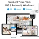 Беспроводная WiFi камера видеонаблюдения уличная поворотная с удаленным доступом, микрофоном и датчиком движения PTZ WiFi Outdoor Camera ICSEE 4MP Black/White - изображение 13