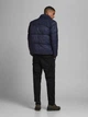 Куртка Jack & Jones JJDREW PUFFER COLLAR LTN S Темно-синий 12173866NaviBlazer - изображение 3