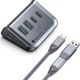 USB-концентратор BauTech 4-портовий Type C та USB 3.2 Сірий (1012-930-00) - зображення 7