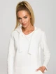 Sukienka dresowa z kapturem damska Made Of Emotion M695 XL Ecru (5903887673303) - obraz 3