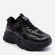 Sneakersy damskie z siatką na wysokiej platformie wysokie Agnenia 39 Czarne (5905677651577) - obraz 3