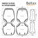 Комплект 3D чохлів для сидінь Beltex Manhattan Чорний (BX86100) - зображення 6