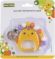 Прорезыватель Baby Team силиконовый с цепочкой Цыпленок (4055_курча) - изображение 2