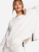 Bluza damska bez kaptura oversize Made Of Emotion M491 S/M Ecru (5903068475009) - obraz 5