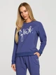 Bluza damska bez kaptura Made Of Emotion M693 S Indigo (5903887672849) - obraz 1