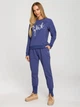 Bluza damska bez kaptura Made Of Emotion M693 S Indigo (5903887672849) - obraz 3