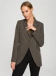 Піджак класичний жіночий Made Of Emotion M701 S Хакі (5903887674348) - зображення 3