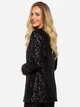 Піджак подовжений жіночий Made Of Emotion M724 XL Чорний (5903887693363) - зображення 2