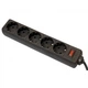 Мережевий фільтр живлення Defender ES 5m 5 роз. black (99486) - изображение 1
