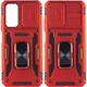 Ударостійкий чохол Camshield Army Ring для Xiaomi Redmi Note 11 (Global) / Note 11S Червоний / Red - изображение 1