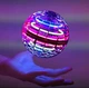 Летающий шар спиннер AToys Spinner-Drone 95 мм, левитирующий бумеранг с LED подсветкой Розовый - изображение 6