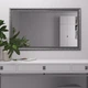 Зеркало на стену 120х70 Серебро Black Mirror 5826A-26 в спальню коридор ванную комнату прихожую гардеробную - изображение 1