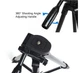Трипод штатив тренога для камеры смартфона видеокамеры Yungteng Tripod VST-5208RM Pro 125 см Black/Черный - изображение 6