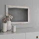 Зеркало настенное 82х62 Белое с коричневой патиной Black Mirror 7024-237 в комнату спальню коридор прихожую гостиную детскую ванную - изображение 1