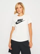 Футболка хлопковая женская Nike Club Tee DX7906-100 XL Белая с принтом (0196154000574) - изображение 1