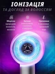 Профессиональный мощный компактный фен стайлер для волос с функцией ионизации Powerful HAIR DRYER Черный с розовым (4573836223) - изображение 3