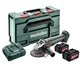 Аккумуляторная угловая шлифмашина Metabo W 18 7-125 2 акб 4 Ah, в кейсе (602371510) - изображение 1