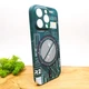 Люминесцентный чехол Berlia case with MagSafe для iPhone 14 Pro Green - изображение 3