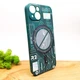 Люмінесцентний чохол Berlia case with MagSafe для iPhone 13 Green - зображення 3